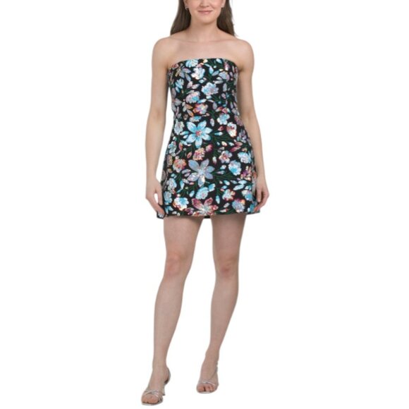 knee length dresses for ladies Helsi Caprice Dress in Navy/Black Floral